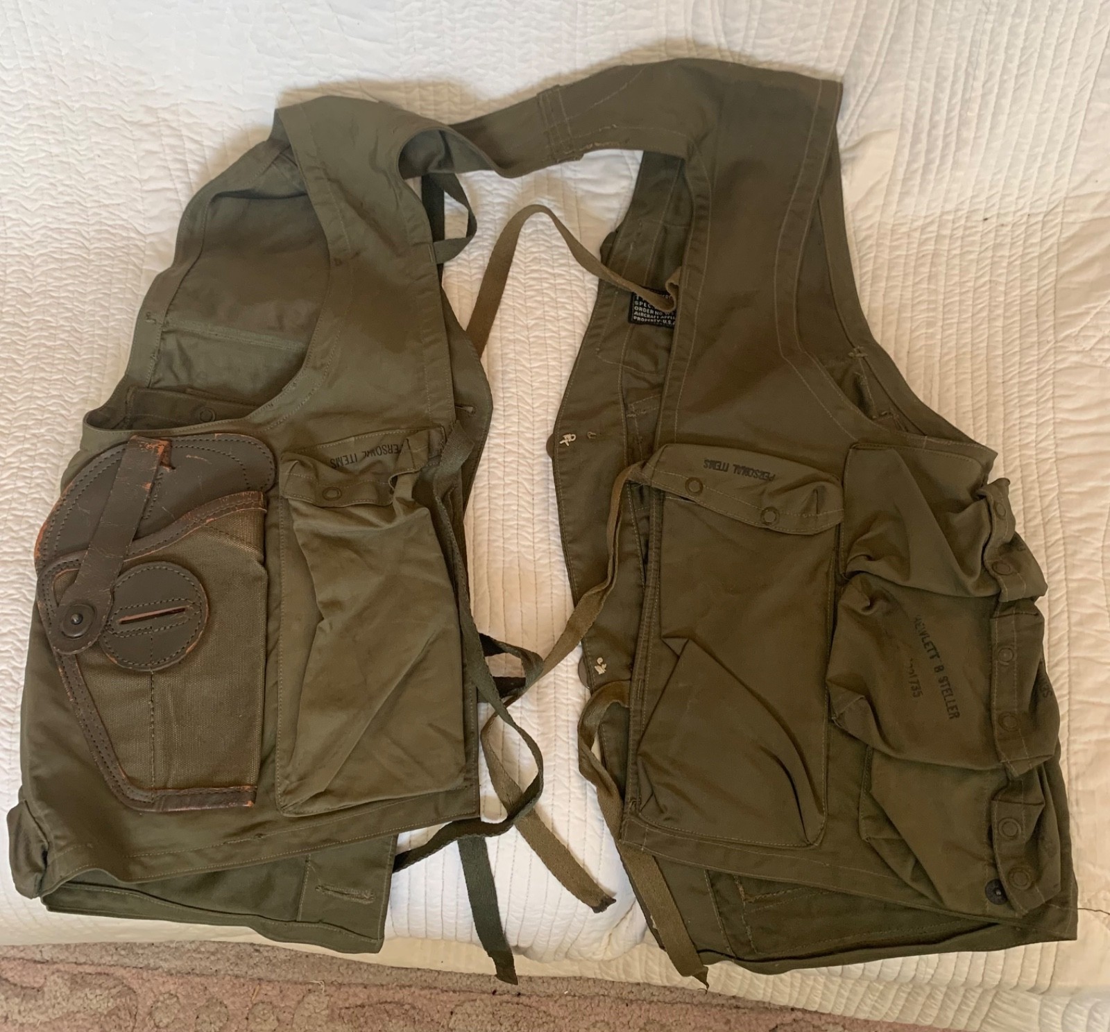 US Army Air Forces WWII Type C-1 Emergency Sustenance Vest w/ Holster