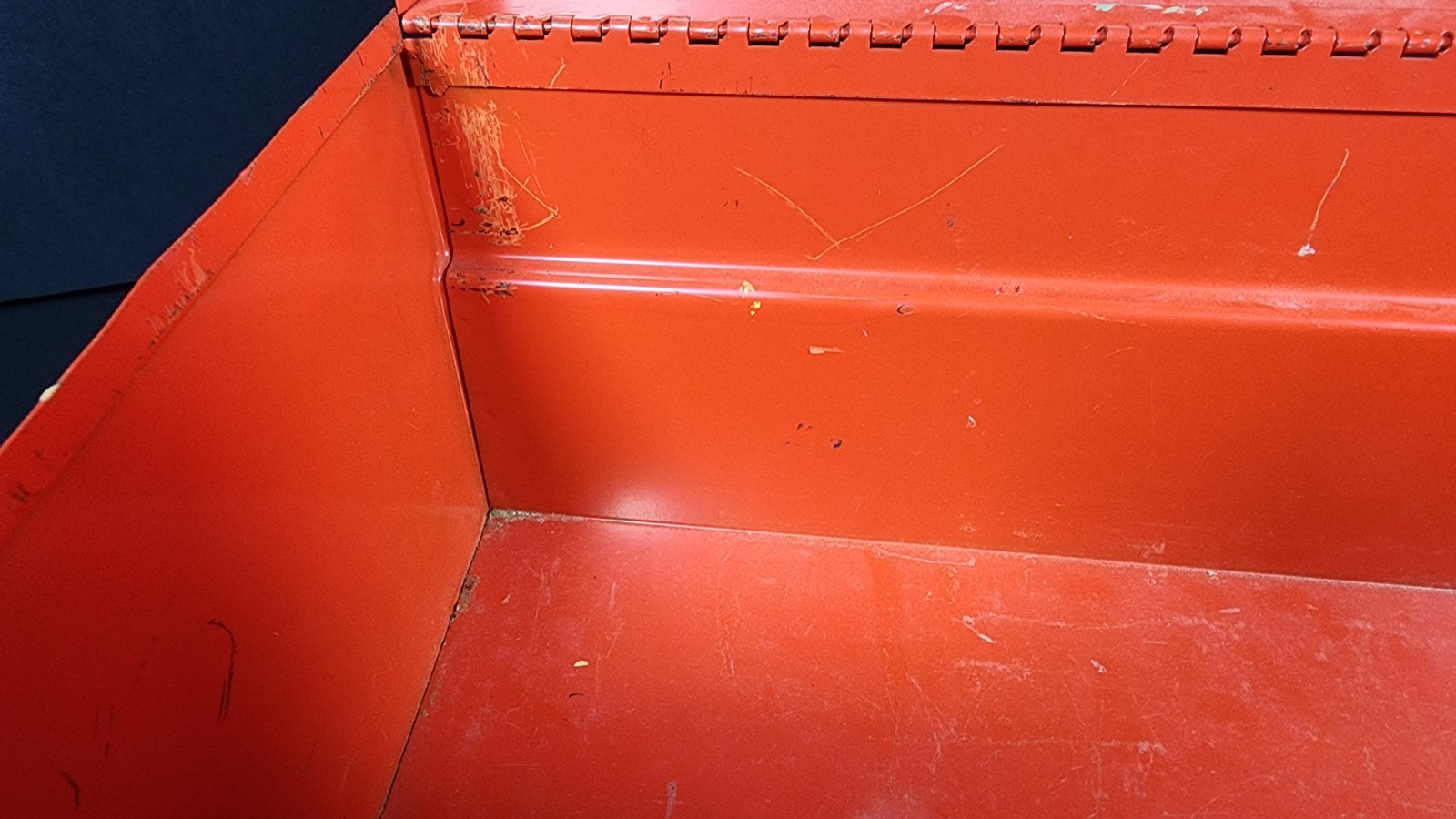 Vintage Mopar Scat Pack Metal Toolbox 1960s-70s Red with Bee Stripe & Insert