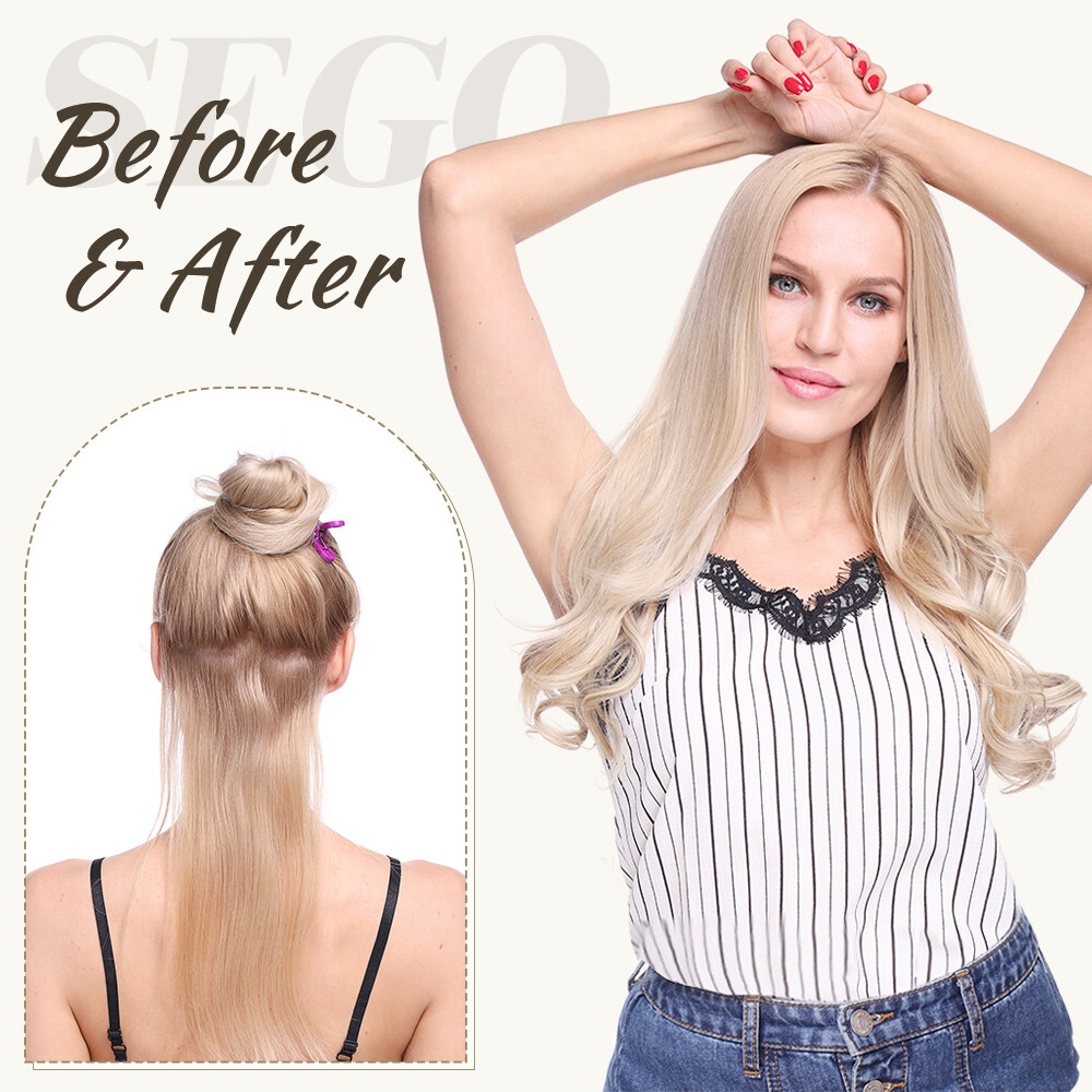 USA Mega Thick Clip In Hair Extensions One Piece Straight Curly Wavy As Human