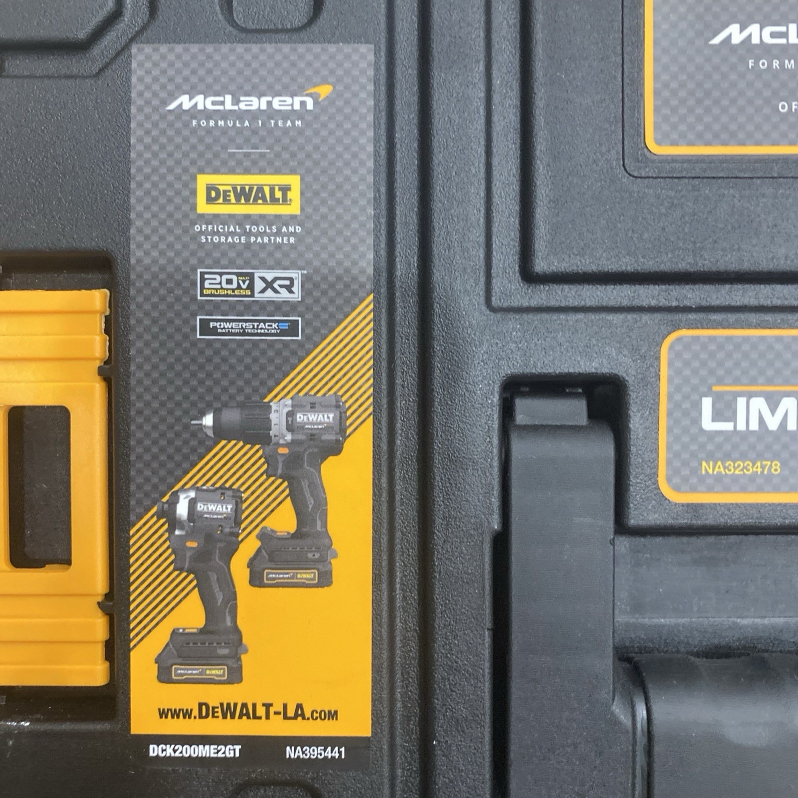 DEWALT McLaren F1 Team Limited Edition DCK200ME2GT 20 V XR Brushless Twin set