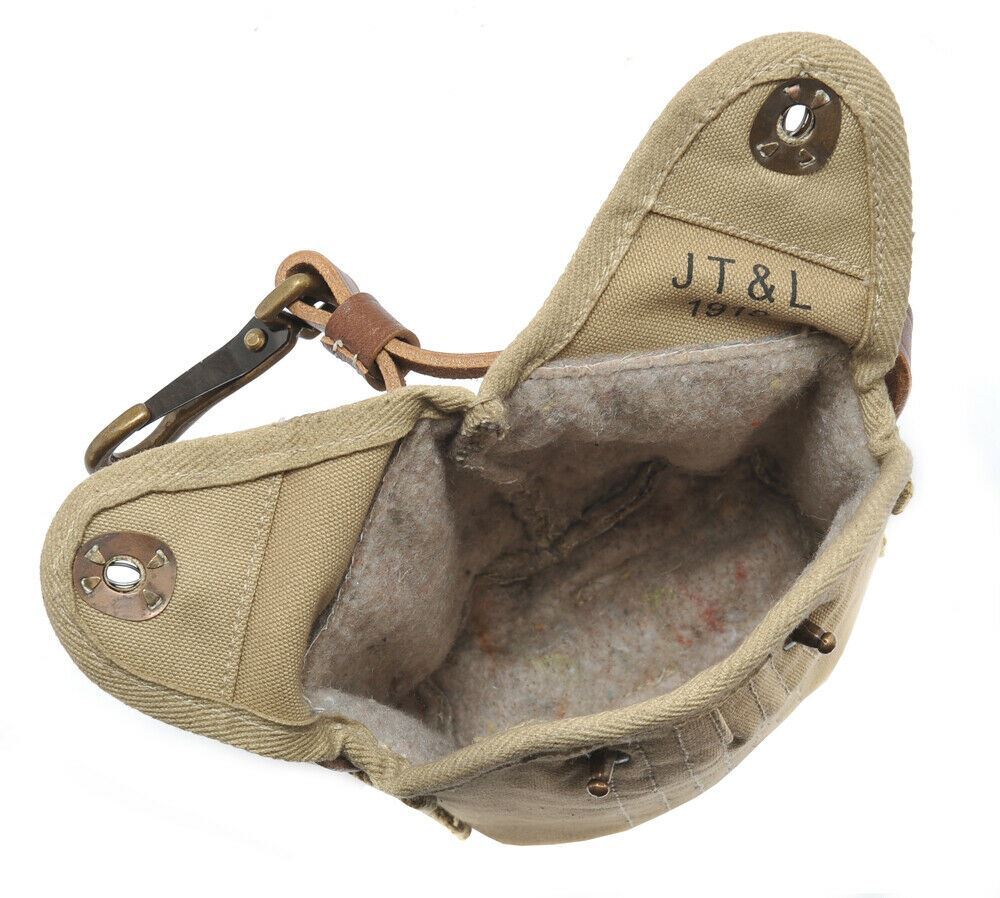 US WW1 M1910 Cavalry Canteen Cover Khaki marked JT&L 1918