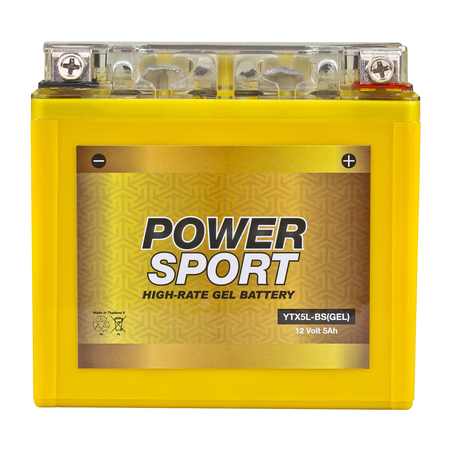 YTX5L-BS 12V 5AH Gel Battery Replacement for ES5L-BS, GTX5L-BS, PTX5L-BS