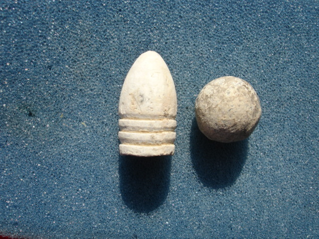 Civil War Confederate & Union Bullets Minnie Ball and Round Shot Atlanta Georgia