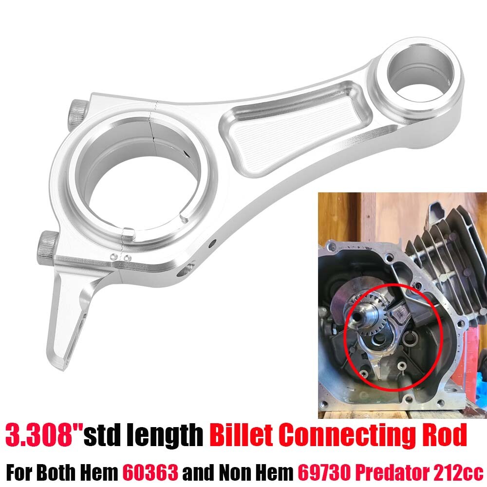 NEW Billet Alum Rod (3.308"Std) For Predator 212 cc Hemi/Non hemi 69730 60363