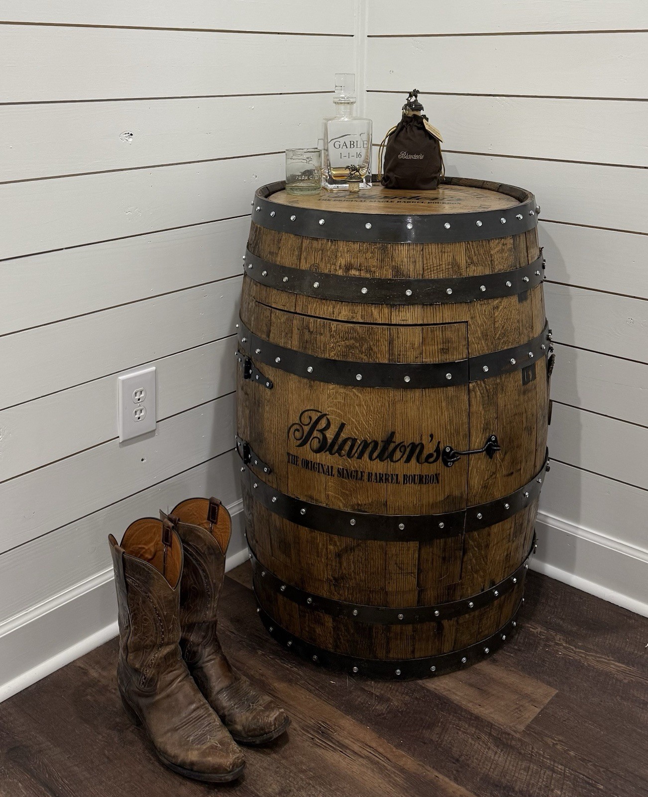 Whiskey Barrel Cabinets Bars “Free Shipping”