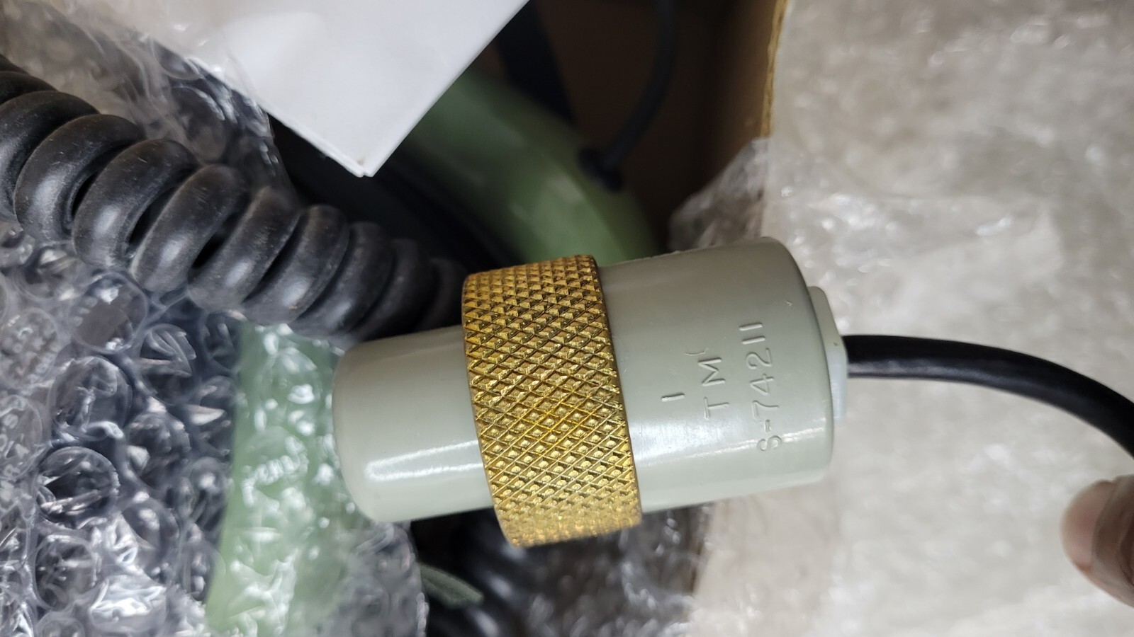 David Clark H5020 Behind The Head Headset W/ 4-25" Coiled Cord And H39A Plug.