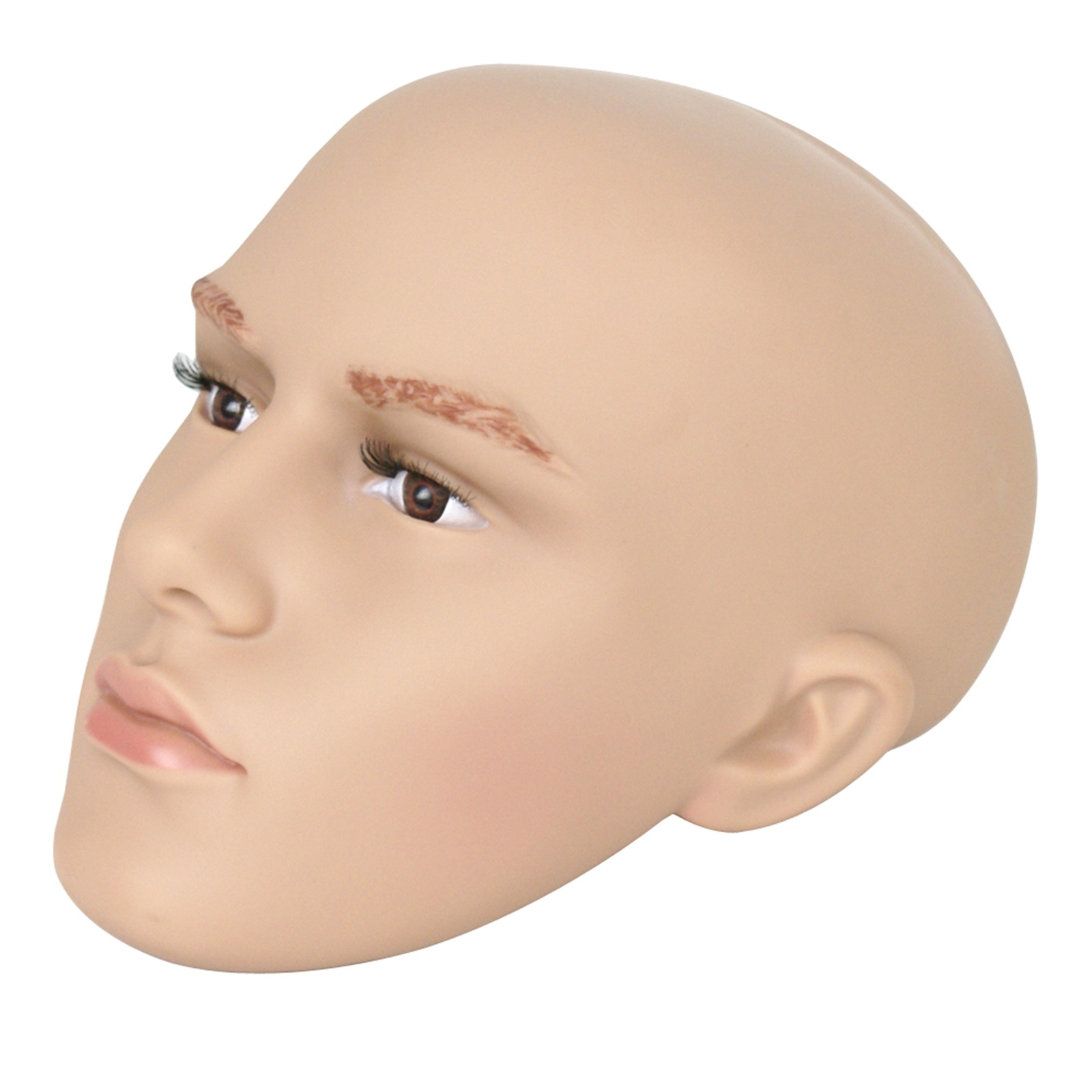 72"H Male Mannequin Full Body PP Realistic Display Head Turns Dress Form w/Base