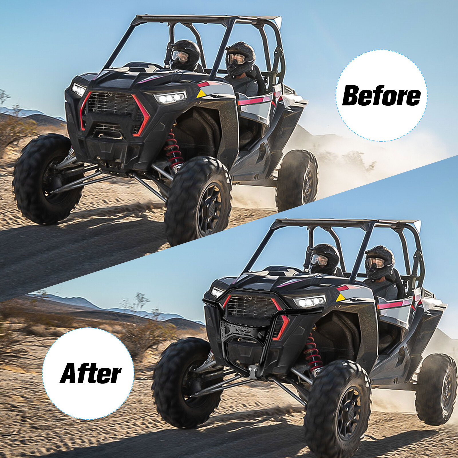 Heavy Duty Front Bumper Guard For 2019-2023 Polaris RZR XP 1000 / XP 4 Turbo