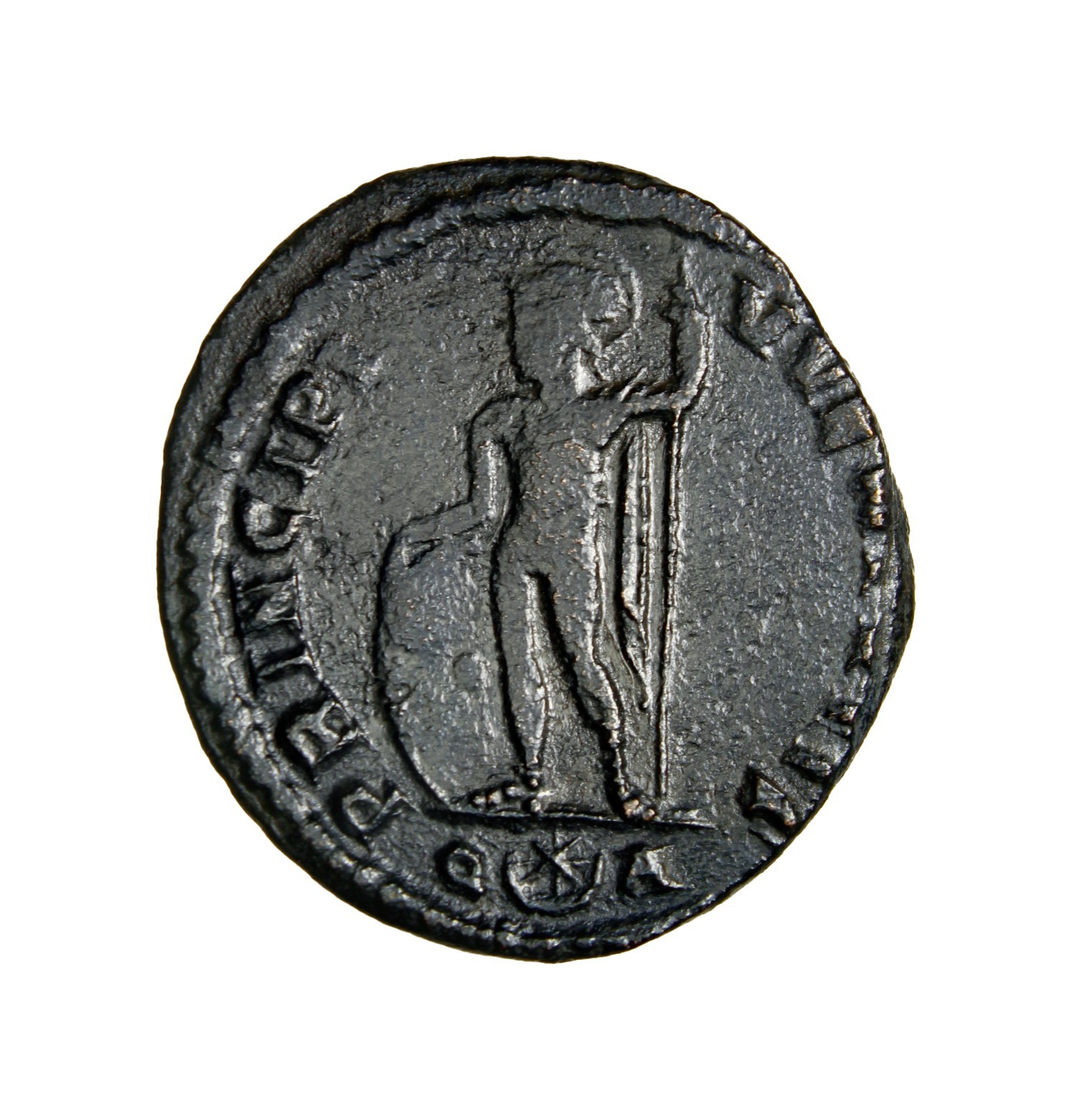 RARE Crispus, Caesar, 316-326. Follis (Bronze, 19 mm, 3.35 g, 12 h), Arelate