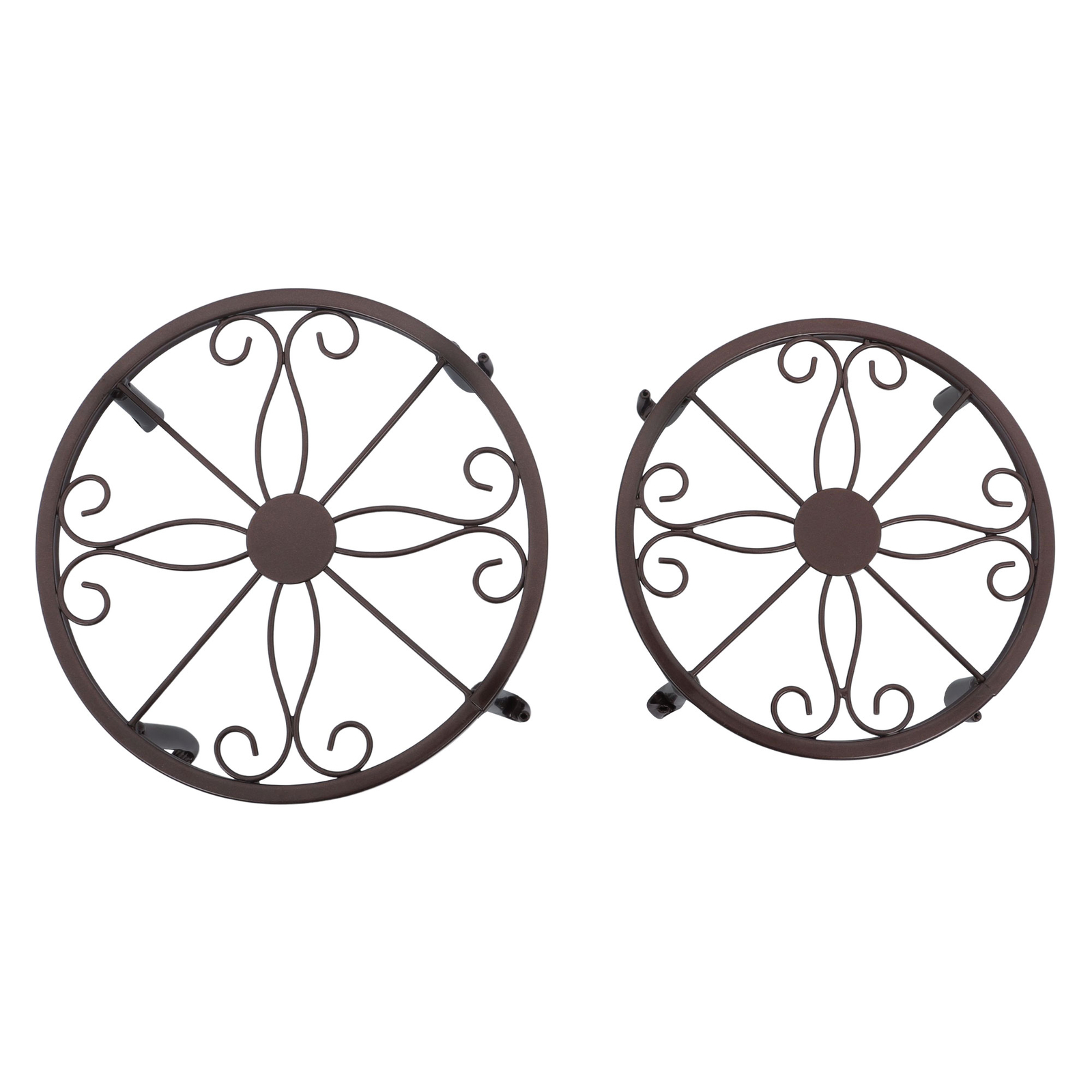 5 Pack Metal Plant Stand Heavy Duty Flower Pot Stands For Outdoor Indoor Plants