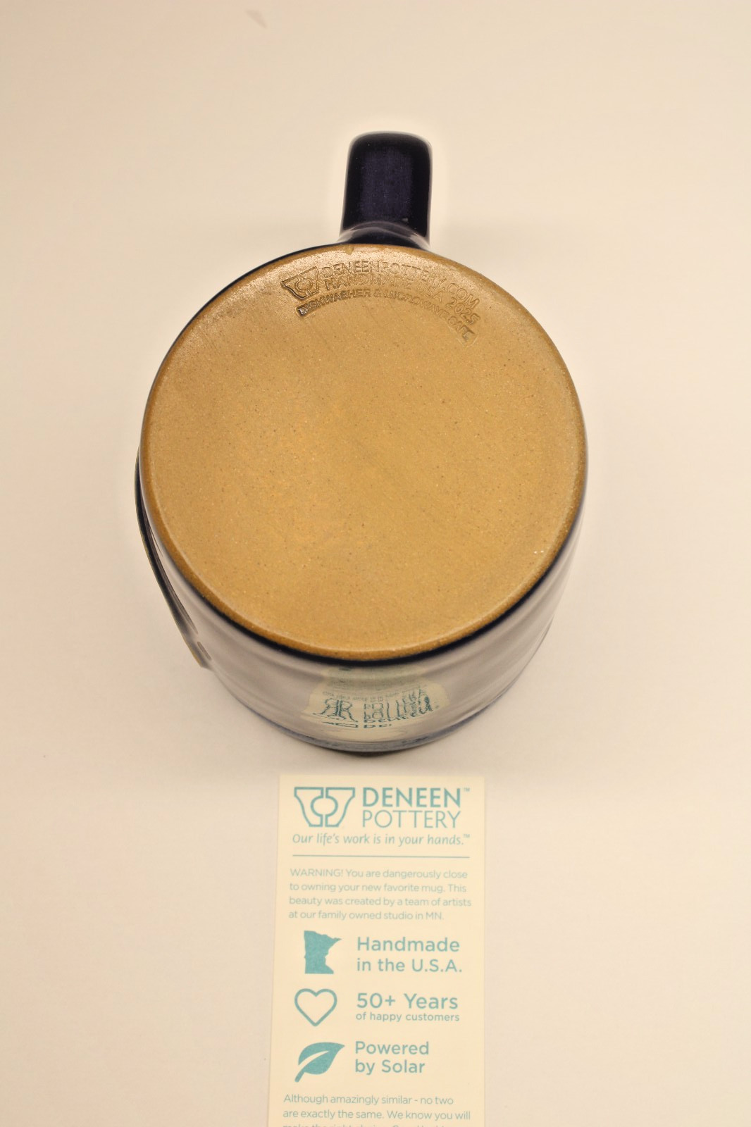 1776 SERIES SNAP-ON MUG DENEEN POTTERY NEW LIMITED EDITION USA'S 250TH B-DAY