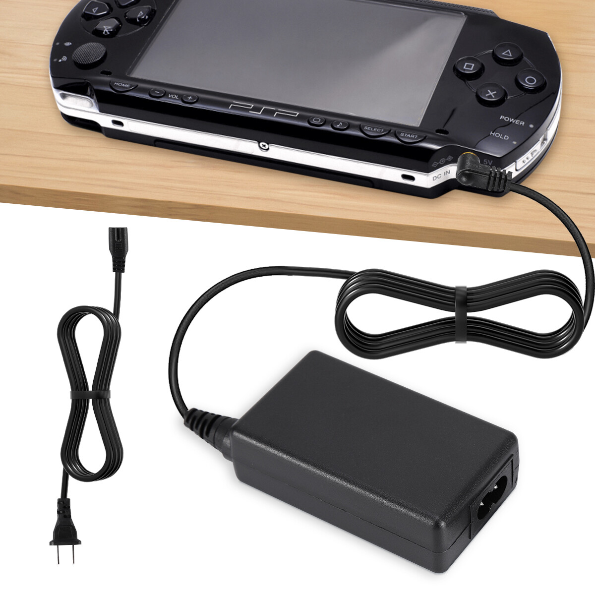 For Sony PSP PlayStation 1000 2000 3000, Cord Cable AC Adapter Brick Charger