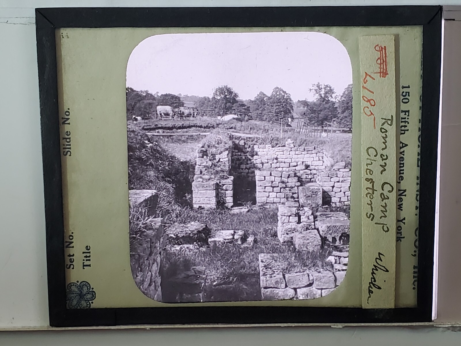 Roman Camp, Chester, England, Magic Lantern Glass Slide