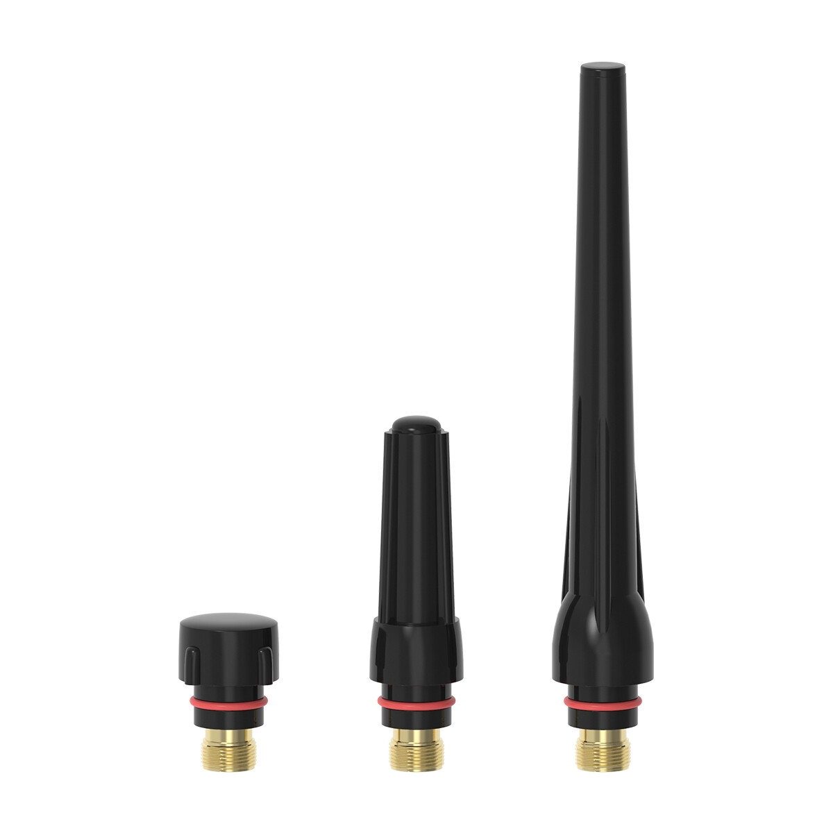 45pcs TIG Welding Torch Stubby Gas Lens Pyrex Glass Cup Kit For WP-17/18/26