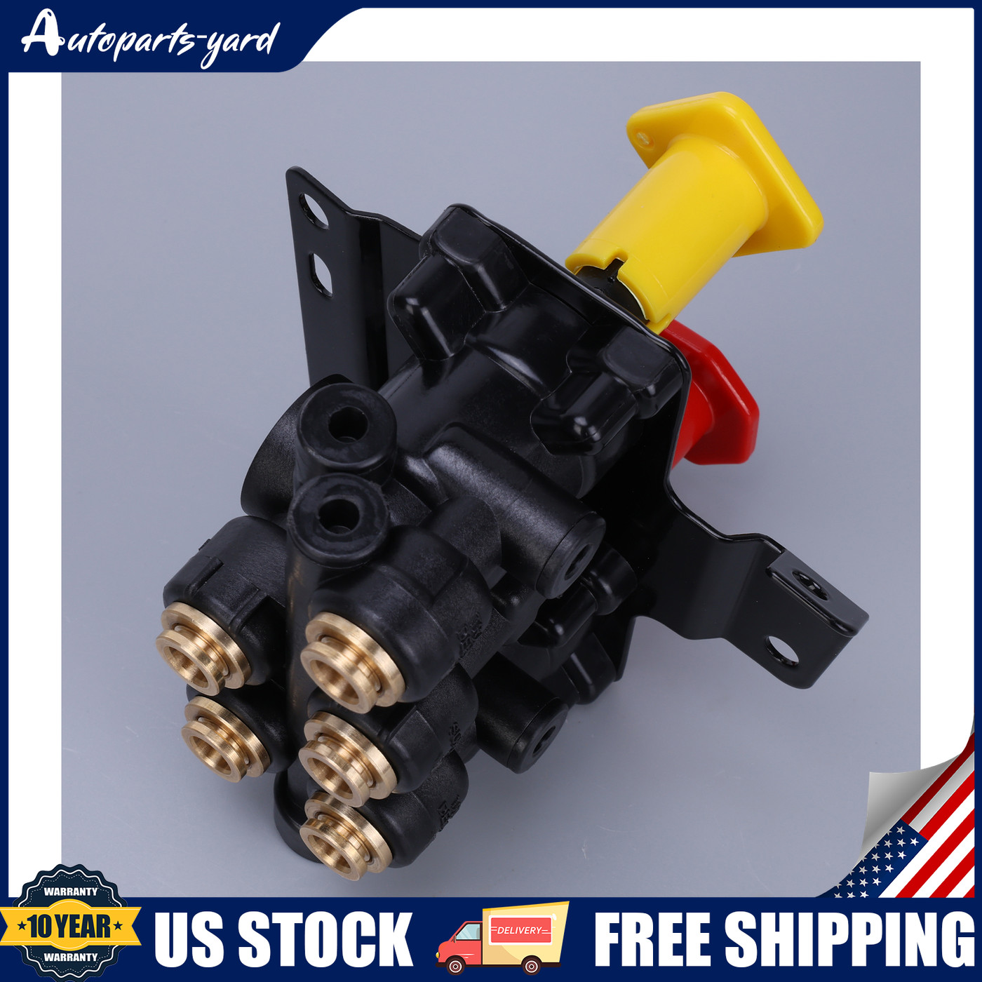 New Dash Control Brake Valve 5 Ports For Volvo VNL 24340522 US