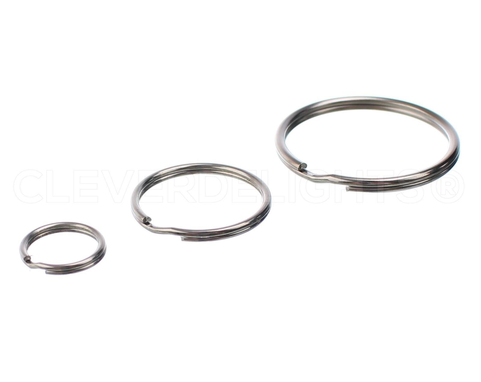 Heavy Duty Split Key Rings - Pick Size/Qty - 1" 1 3/8" 2" Inch - 25 50 100 1000