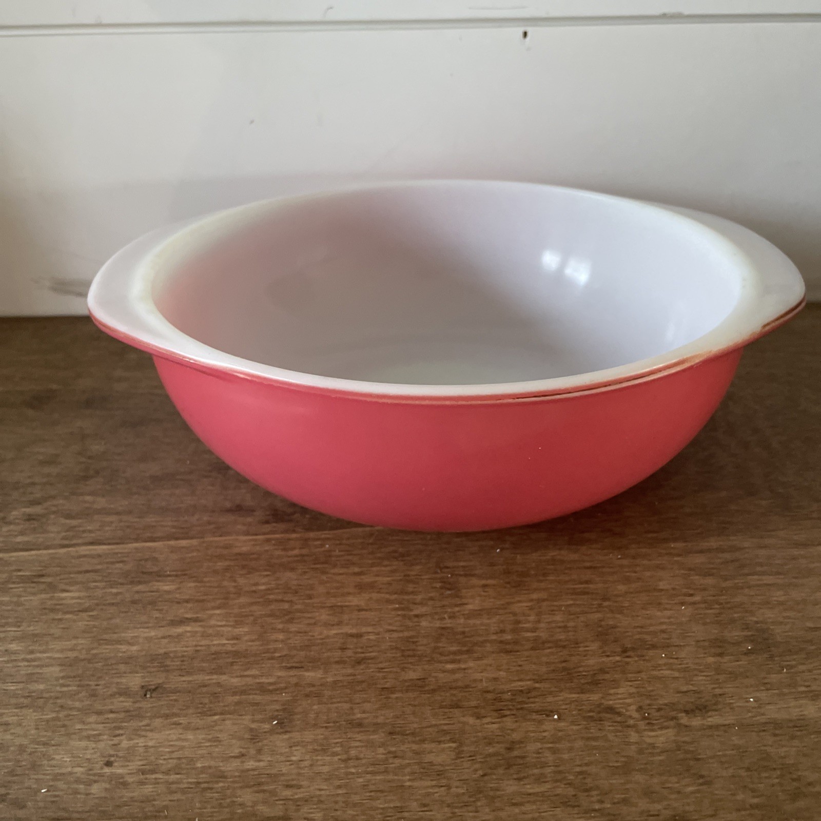 Vintage Pyrex Red #024 2 QT Bowl Casserole 9"  NO LID