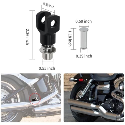 U-Clamp Hardware Kit Motorcycle Footpeg Mount Bracket New