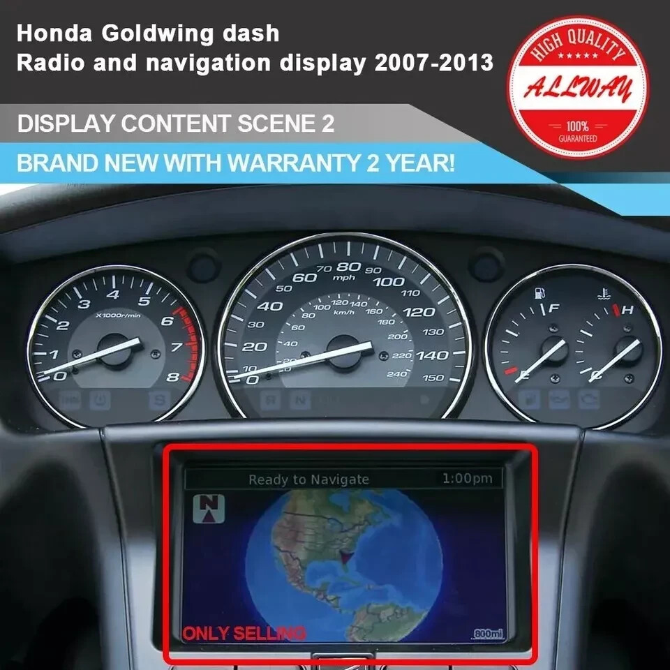 6.5'' inch Display for Honda GL1800 Goldwing 2007-2013 GPS Navigation only LCD