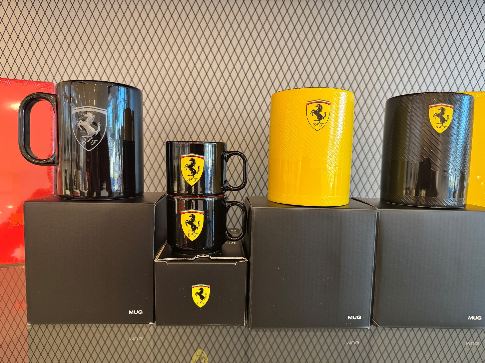 OFFICIAL Ferrari Shot Glasses – 2.2 oz Capacity NEW IN BOX set of 3