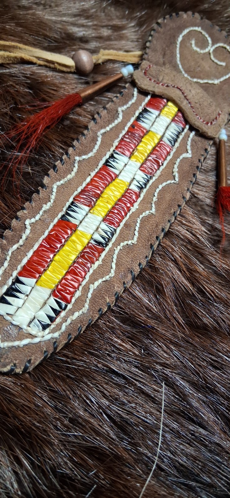 Native American Quilled Knife Sheath