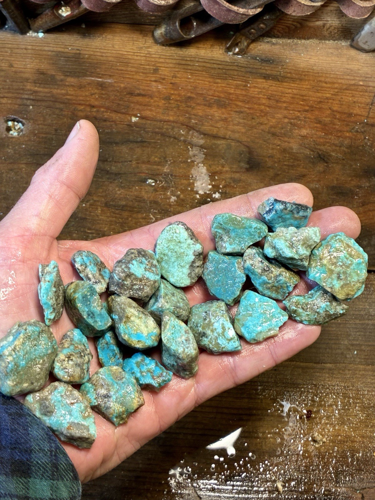 Ribbon & Skin Rock & Kaolin Blues! Ithaca Peak Turquoise! ONLY 5 left! Now $175!