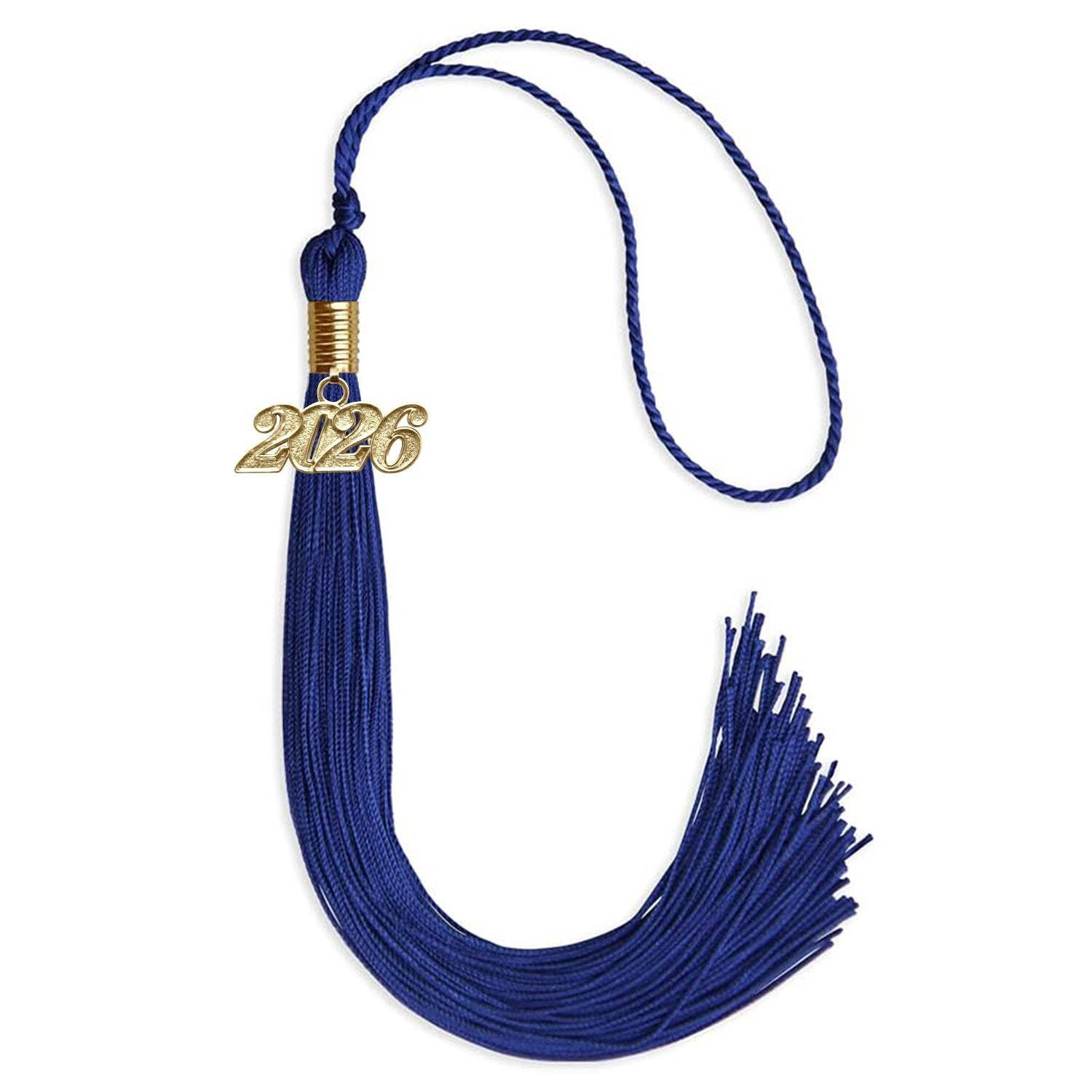 Endea Graduation Royal Blue Tassel With Gold Date Drop