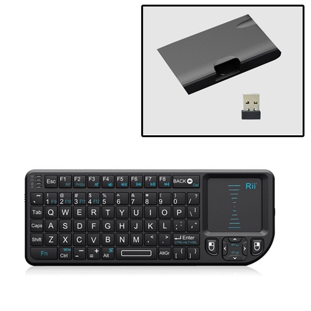 NEW Rii X1 Mini Keyboard Touchpad PC Smart TV Android TV (Bluetooth/ 2.4 Ghz)