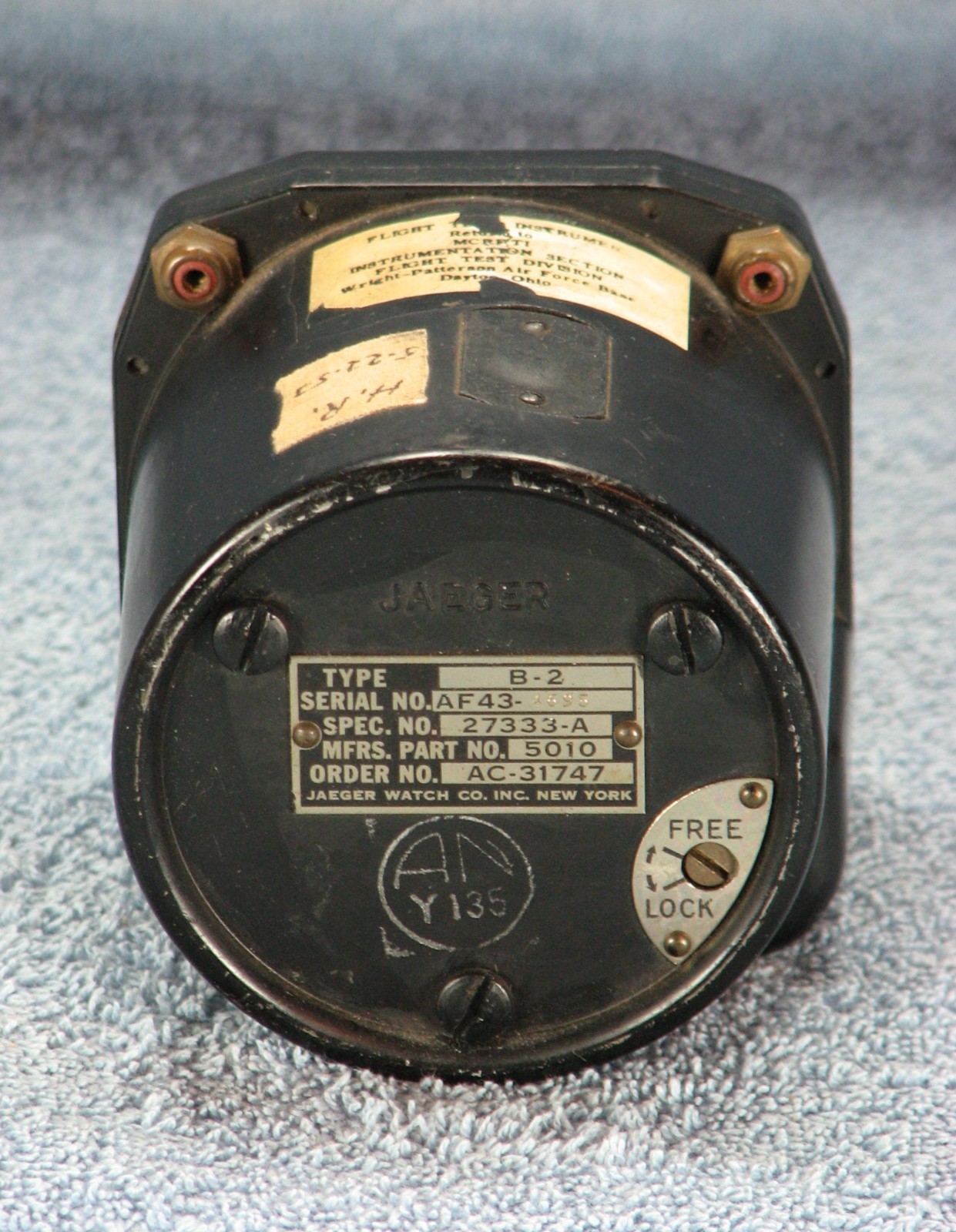 Airship/Blimp/Zeppelin Inclinometer Gauge, WWII and later - From my Collection