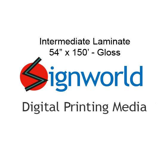 Signworld Intermediate Cold Laminate 54" x 150' Gloss (Roland, Mutoh, Mimaki)