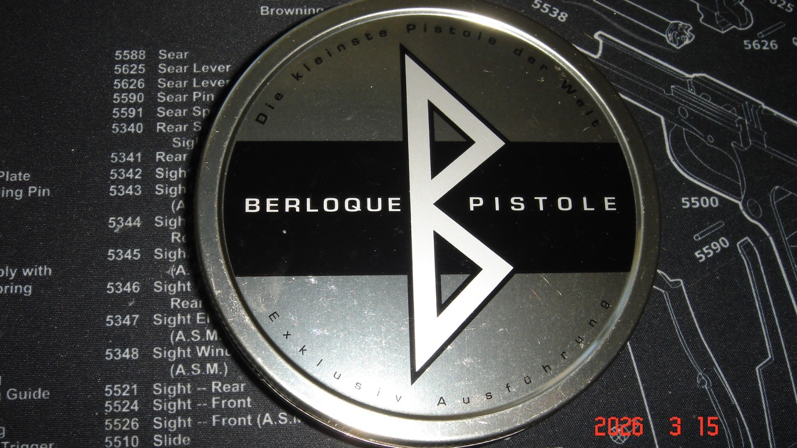 Flame Flare Fob  Miniature Pin Fire Pistol .