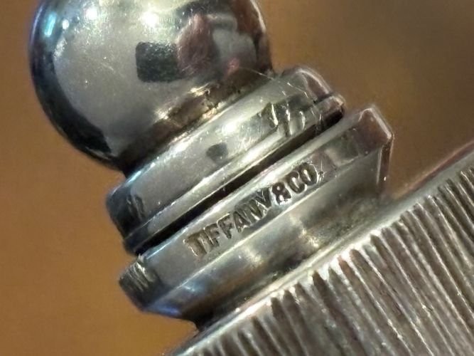 Tiffany & Co Sterling Silver Perfume Bottle - GERMANY - BARREL FLASK