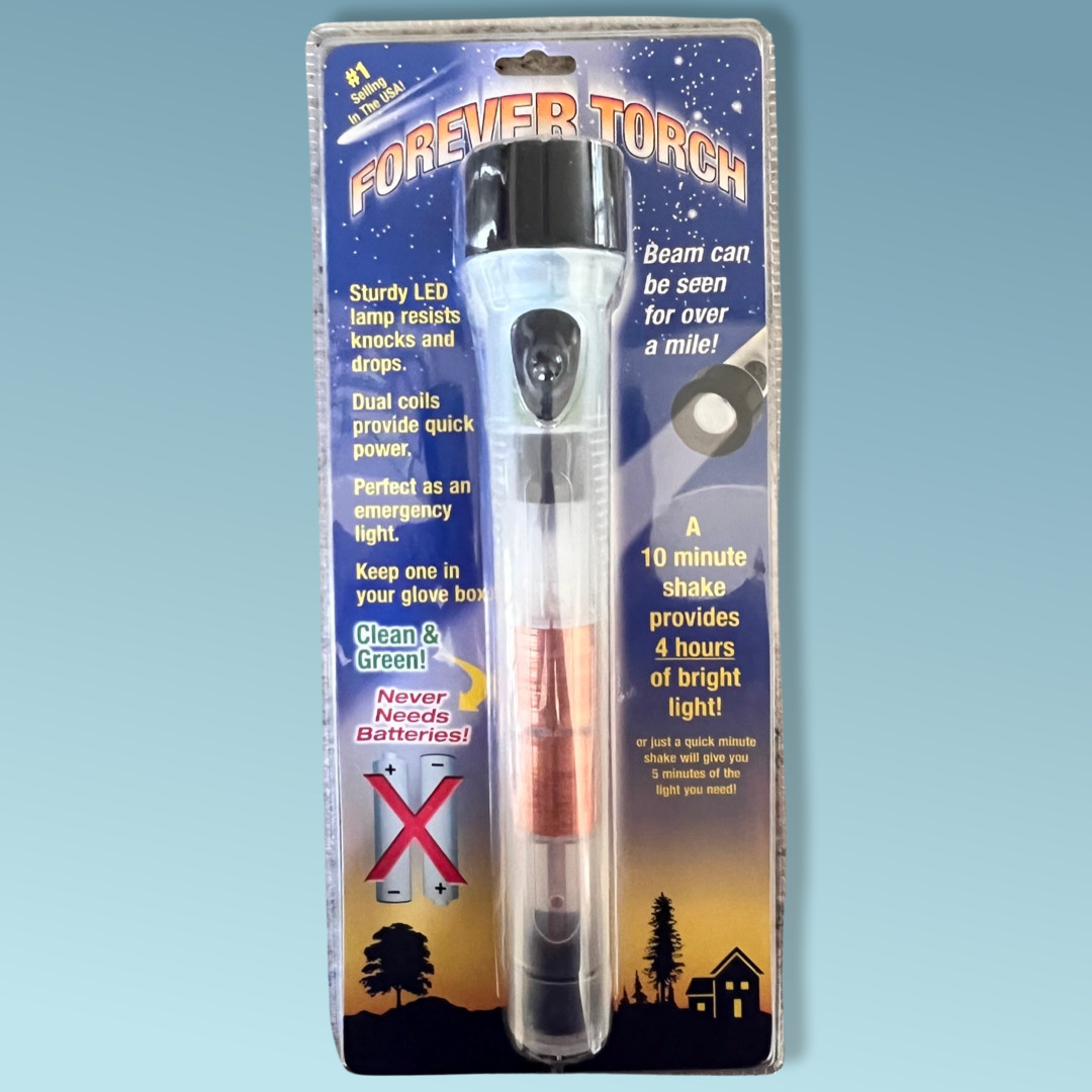 “Forever Torch” Flashlight - Just Shake No Batteries.