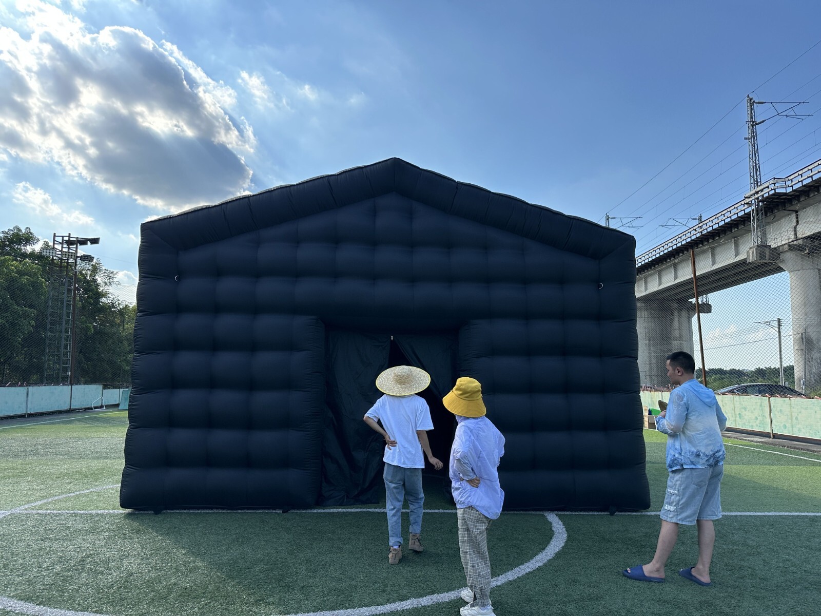 NEW Portable Inflatable CubeLounge Party Waterproof Nightclub House Disco Tent