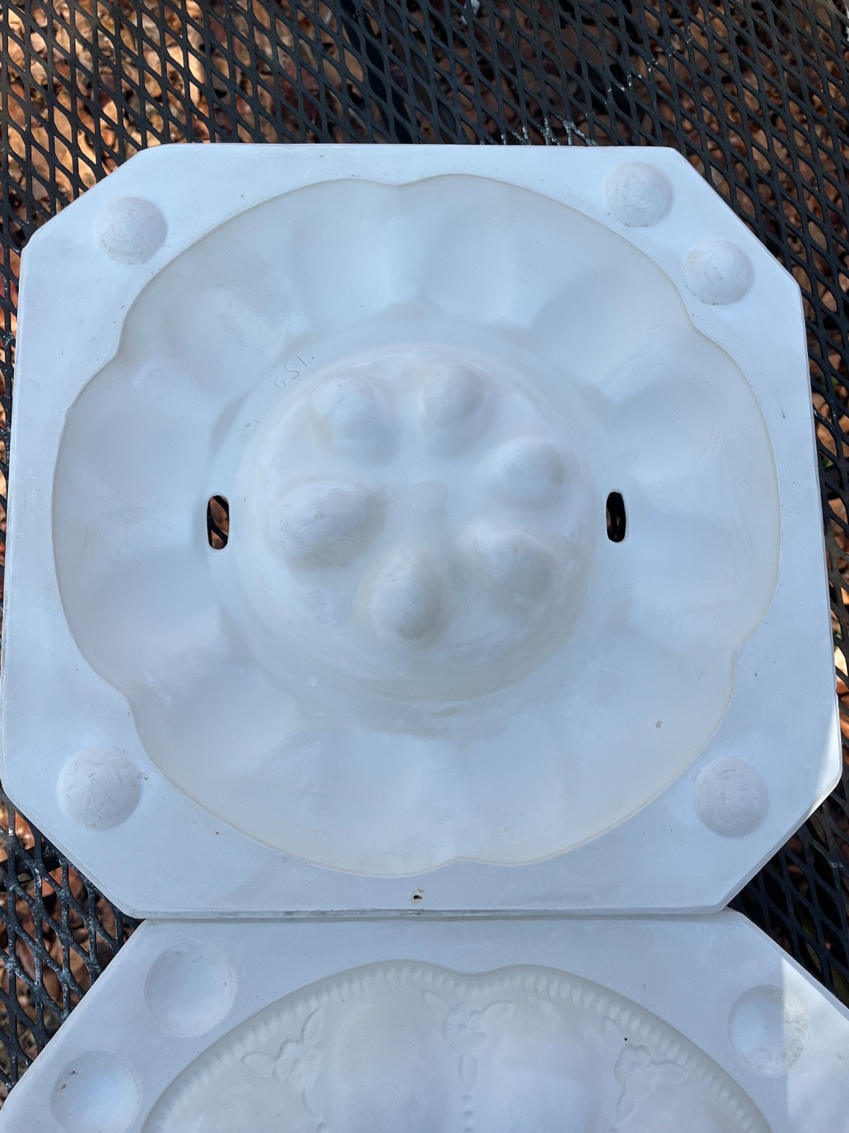 Vintage Weaver Decorative Fancy Egg Platter Plate Tray Slip Casting Mold 51