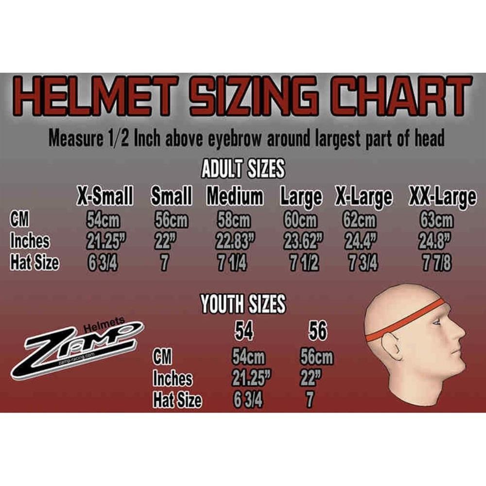 Zamp H78303FM RZ-57V Racing Helmet, SA2025, Matte Black, Medium