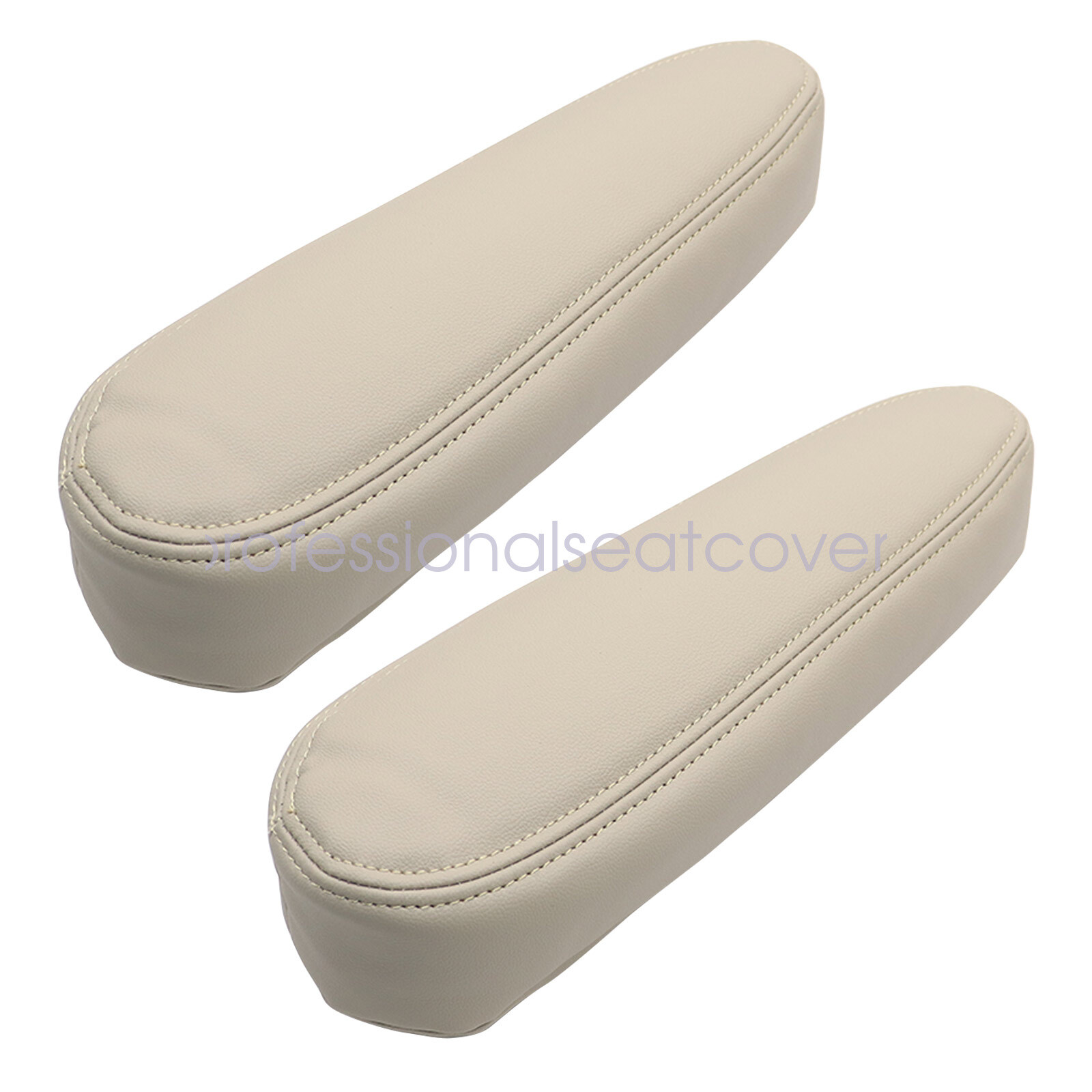 For 2003 2004 2005 2006 Chevy Tahoe GMC Yukon Front Leather Seat Cover Light Tan