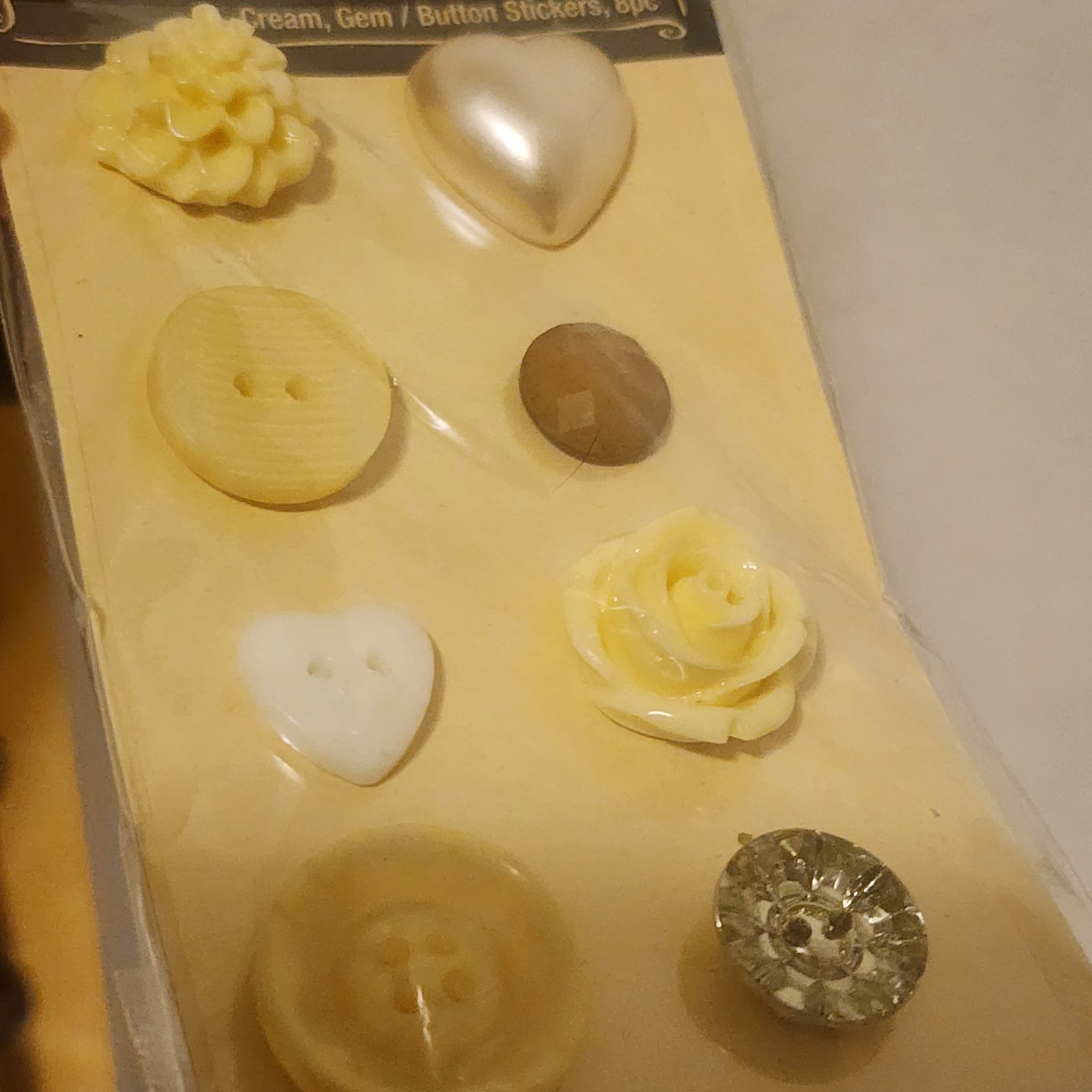 SPARE PARTS by The Paper Studio Brads and Buttons - Lot of 5