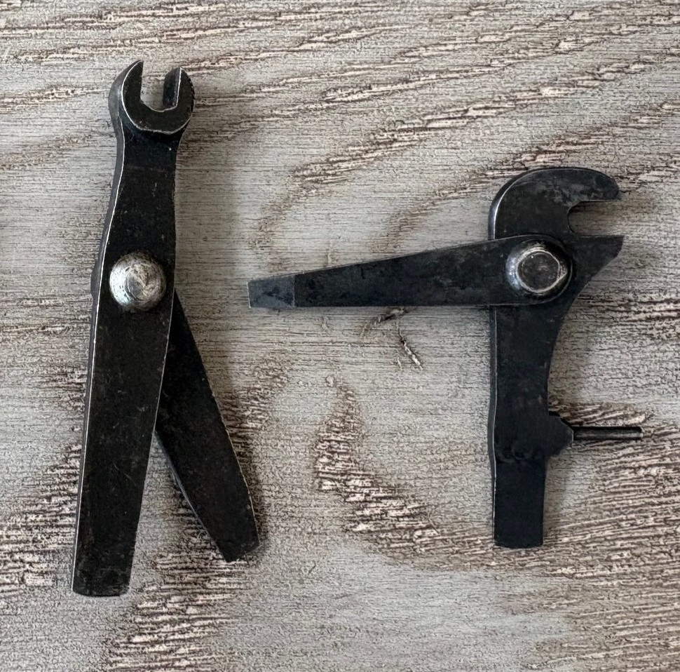 2 CIVIL / INDIAN WAR TOOLS WRENCH COMBO TOOL SPRINGFIELD MARKED