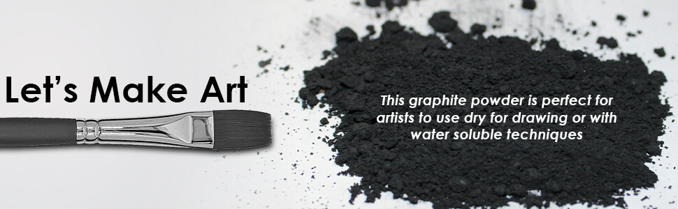 Graphite Powder Pure 44 microns - Uses include: dry lubricant, epoxy: 4 OZ