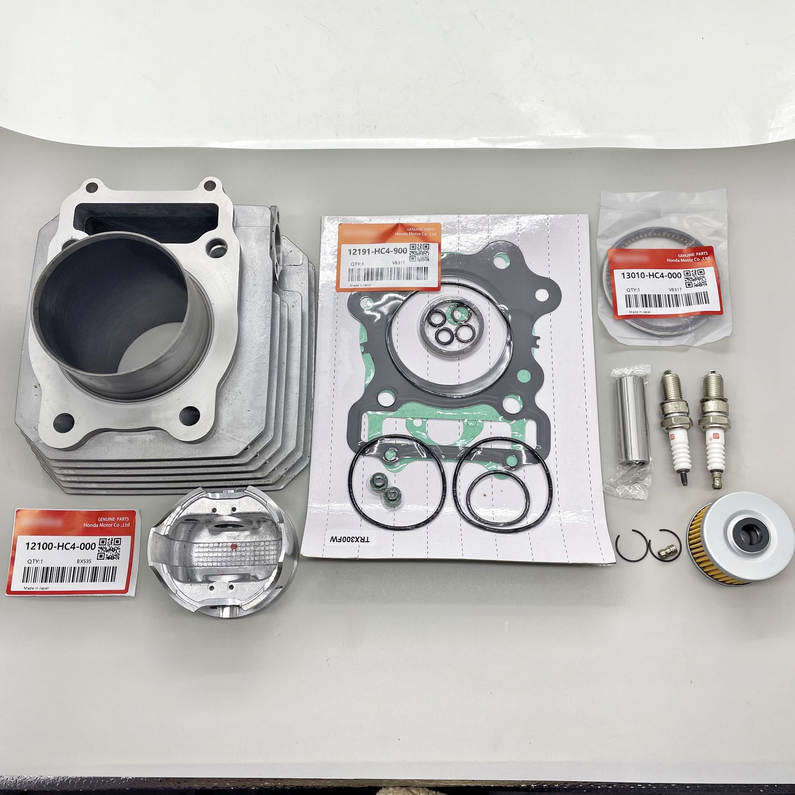 4x4 NEW Cylinder Piston Top End Kit For 1988 89-2000 Honda TRX 300 Fourtrax FW