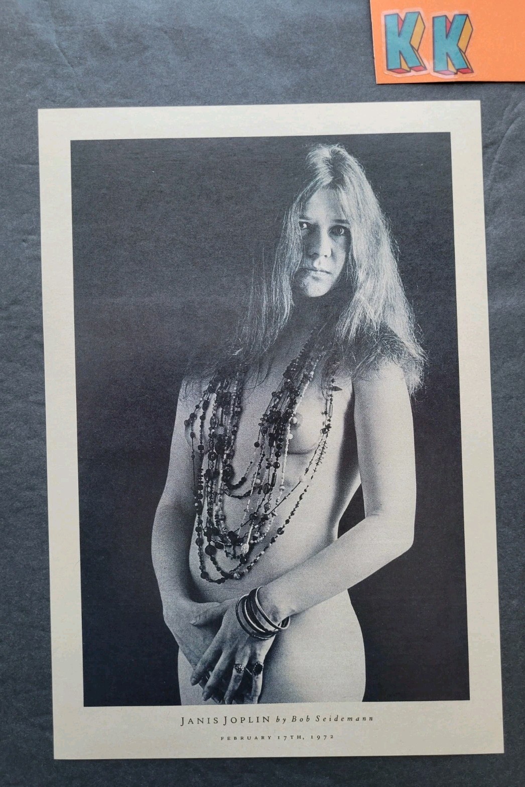 Janis Joplin Tastefully Nude Magazine Clipping 1987
