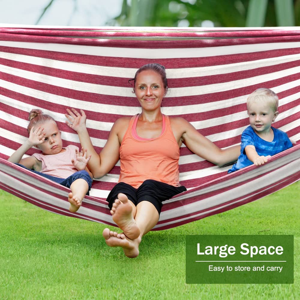 Hamacas Tejidas Grandes Para 2 Personas 550 Libras Adultos Colgante De Camping