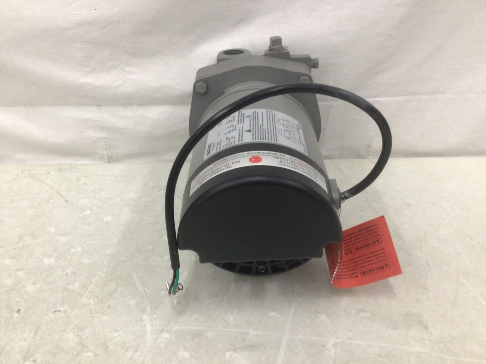 Dayton 1D873 Convertible Well Jet Pump 1 hp, 10.6 gpm, 135 ft Head 115/230V ph1