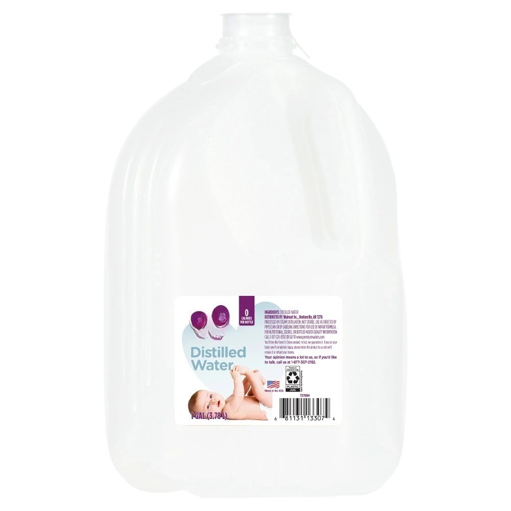 (12 pack)Distilled Water, 1 Gallon