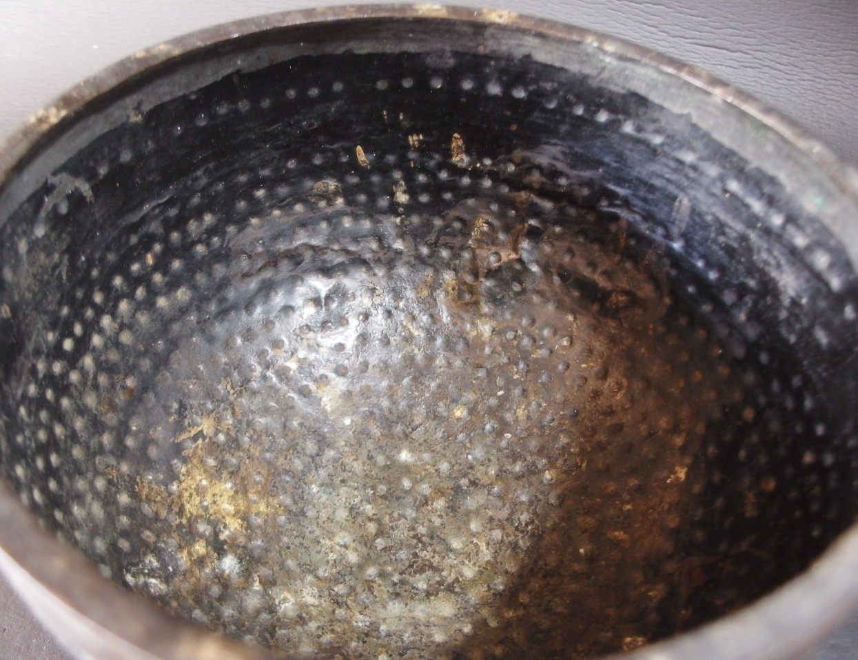 or25132 ANTIQUE JAPANESE BUDDHIST SINGING BOWL 20.3cm / 8inch Width ARARE Type