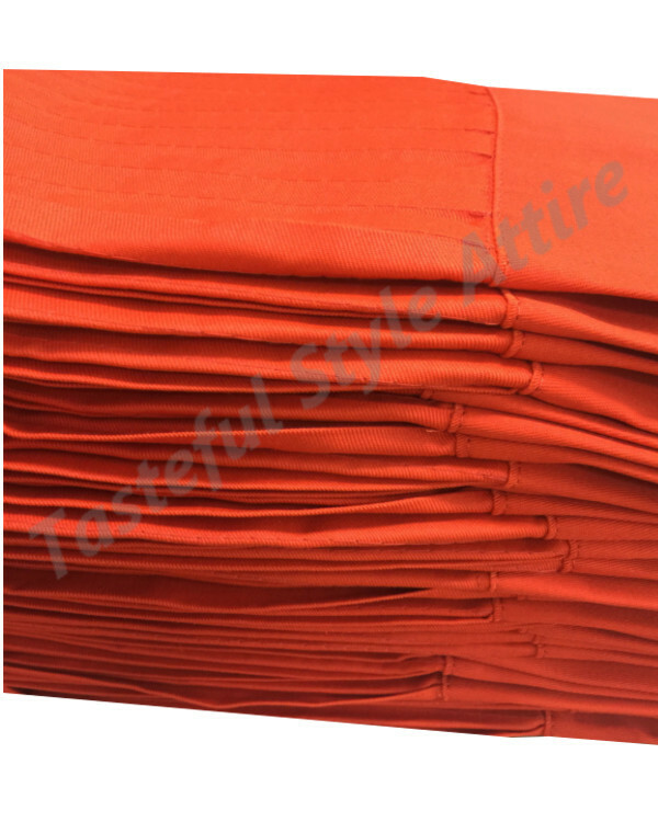 Adjustable Pleated Chef Tall Hat Orange Stylish Chef Tall Hat Kitchen chef hats