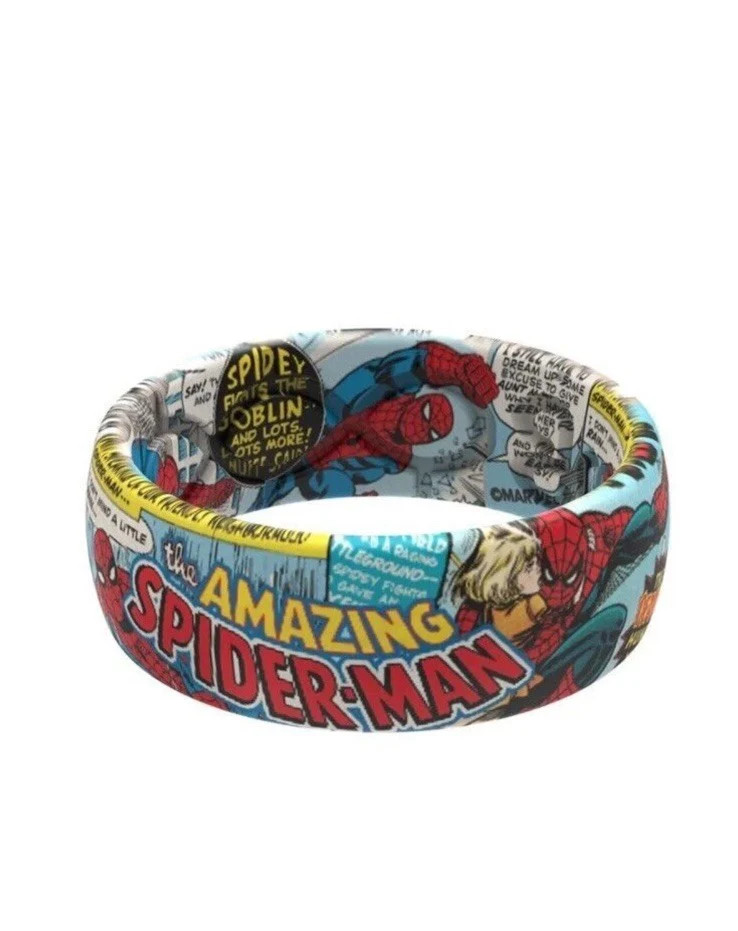 GROOVE LIFE SPIDERMAN CLASSIC COMIC RING SIZE 10 SILICONE