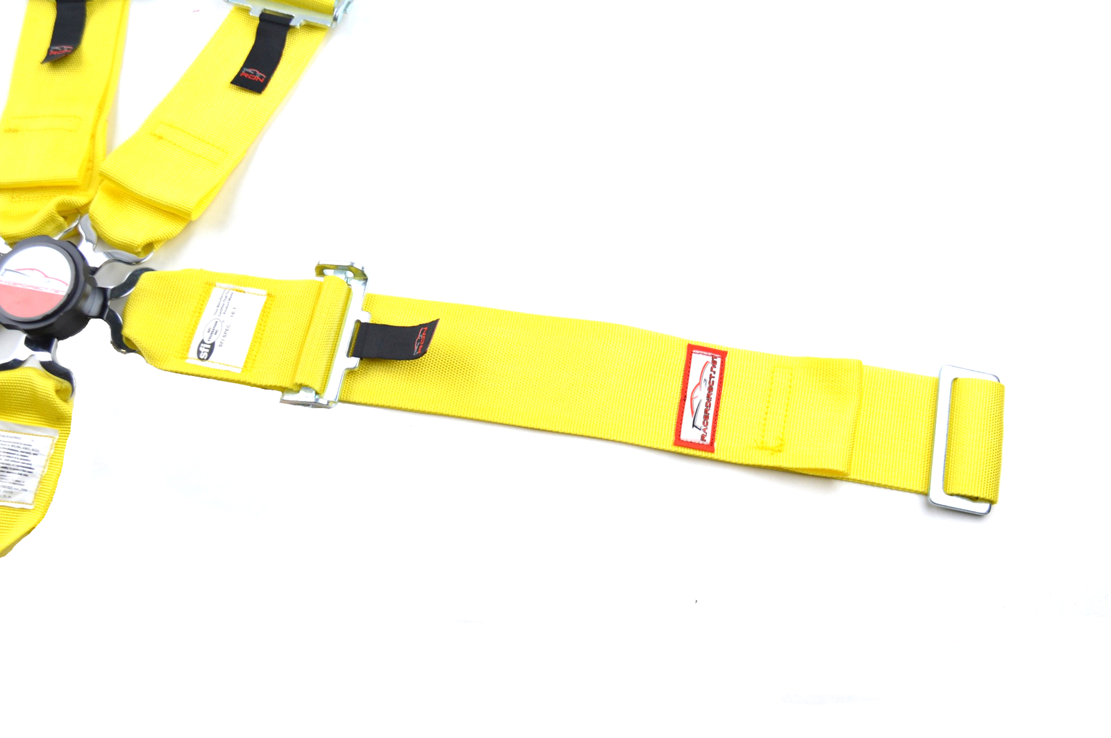 DRAGSTER YELLOW RACE HARNESS ALL WRAP SEAT BELT SFI 16.1 WITH STERNUM STRAP