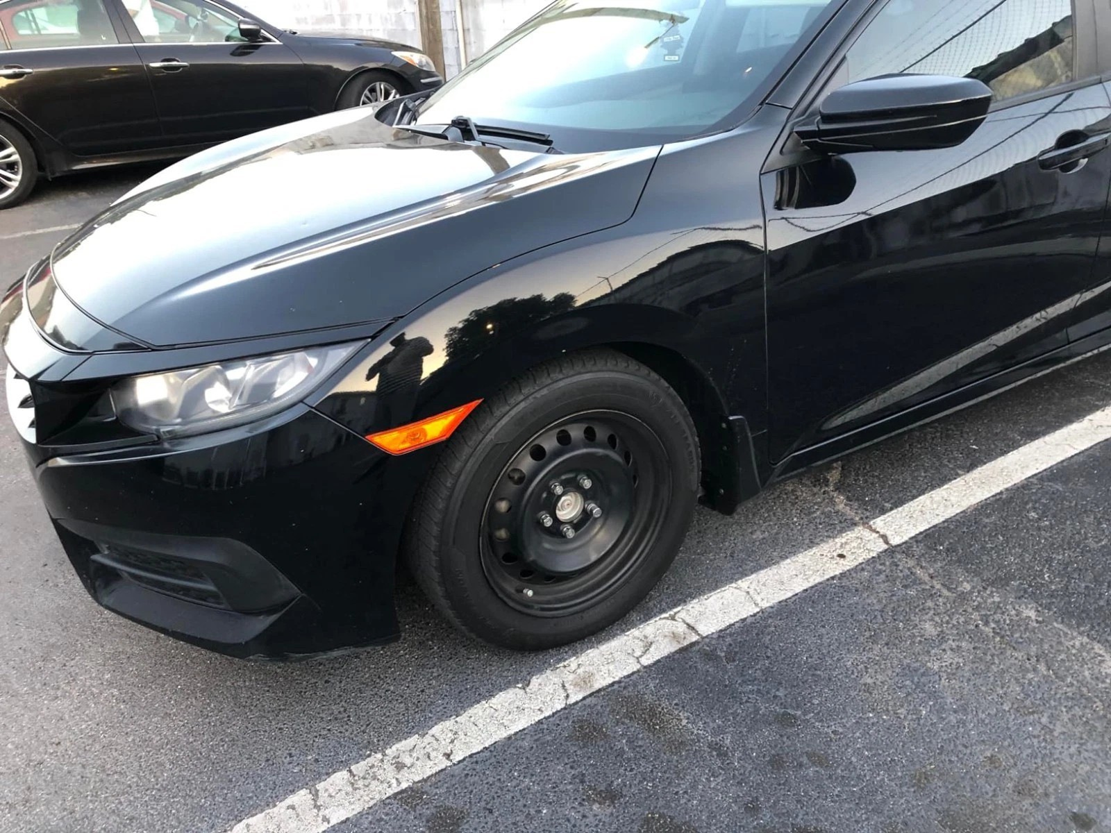 Front Side Marker Lamp Set For 2016-2021 Honda Civic LF & RF Reflector With Bulb